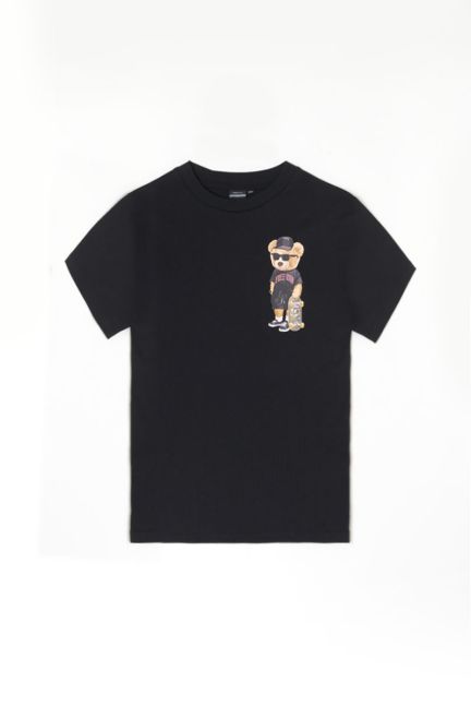 T-shirt Birdbo in schwarz