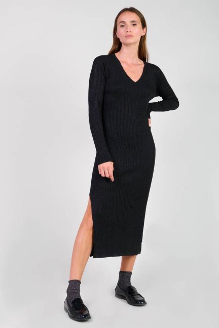 Langes kleid Anomy in schwarz