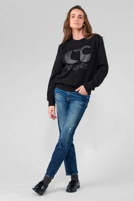 Sweatshirt Paolo in schwarz