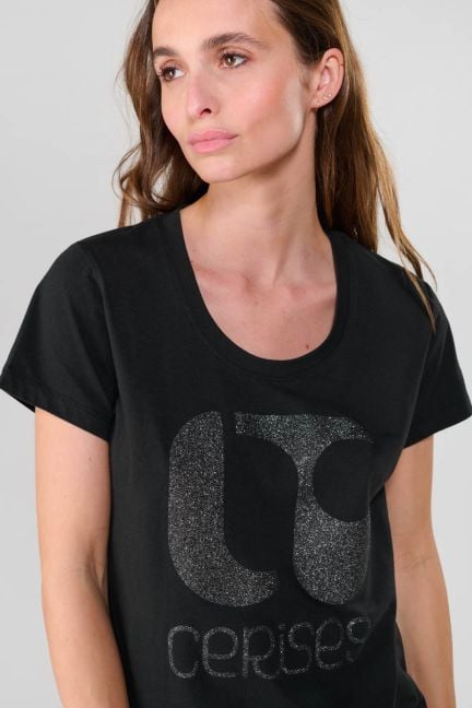 T-shirt Taolo in schwarz