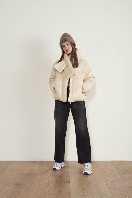 Jeans regular wide-leg Twin high waist schwarz Nr.1