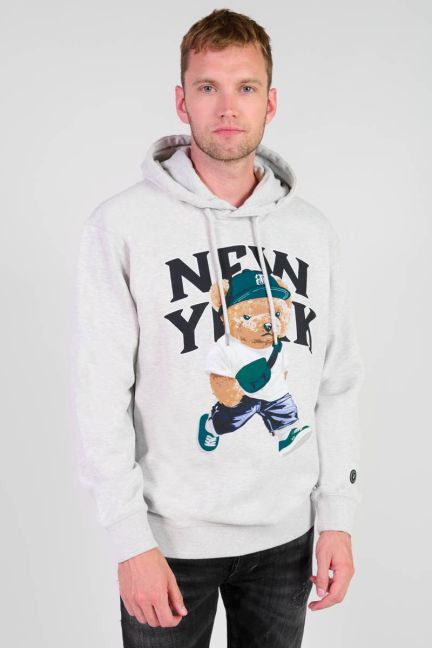 Kapuzen-sweatshirt Lam in grau