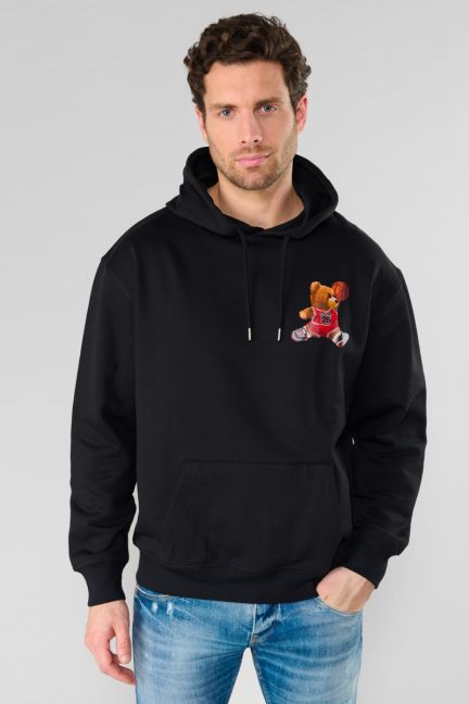 Kapuzen-sweatshirt Loro in schwarz