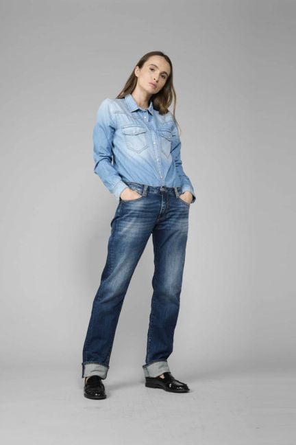 Jeans 200/50 boyfit Nelly 7/8 blau Nr.2
