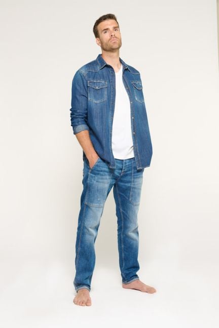 Jeans loose Work destroy blau Nr.3