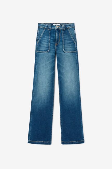 Flared Jeans mit High Waist blau Nr. 3