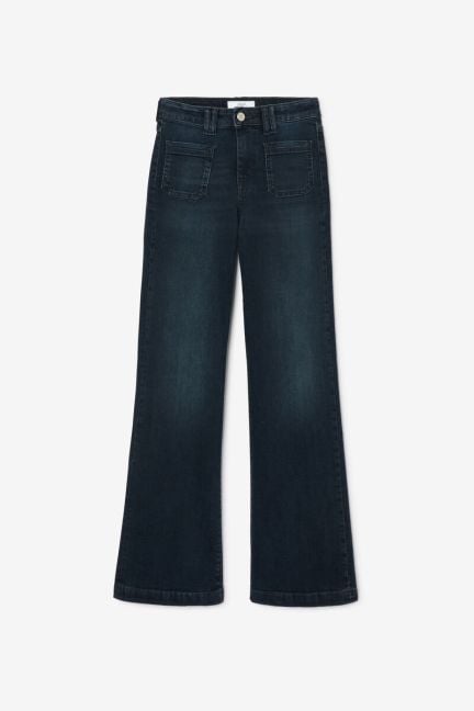 Jeans Flare Pocket High Waist blau-schwarz Nr. 1