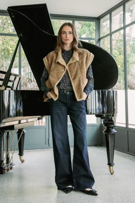 Jeans wide leg Lauryn jab blau-schwarz Nr.1