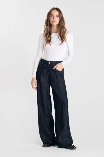 Jeans Wide Leg Scotty High Waist Tencel blau