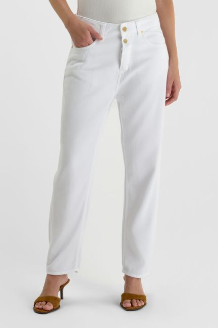 Jean 400/60 girlfriend Riki tencel Weiß