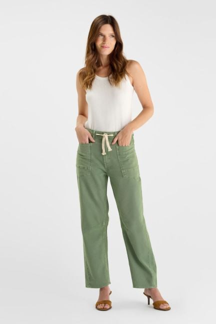Jeans balloon Madie khaki