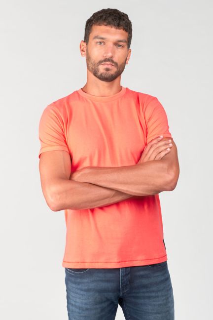 T-shirt Brown in orange