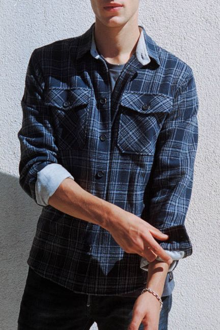 Jacke Galb in blau