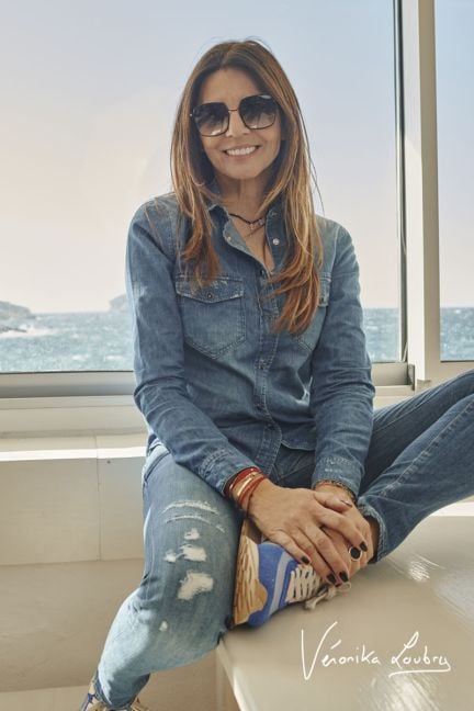 Hemd Josy in blau by Véronika Loubry