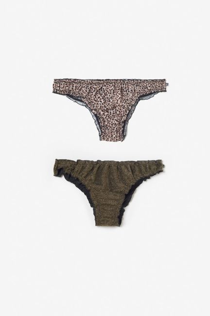 2er-Pack Höschen Passion in Leopard und Gold