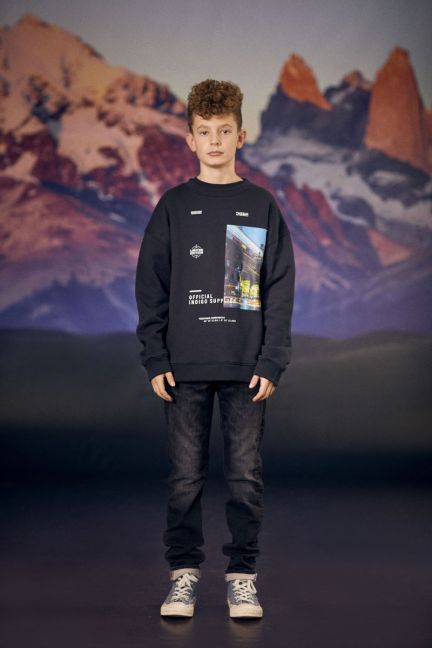 Kapuzen-sweatshirt Comebo in schwarz