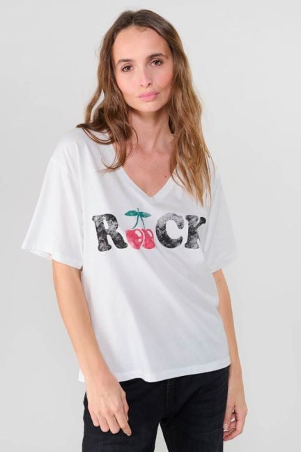 T-shirt Auldi in weiß