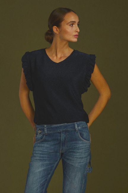 T-shirt Nea in blau