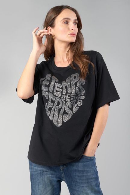 T-shirt Oraya in schwarz