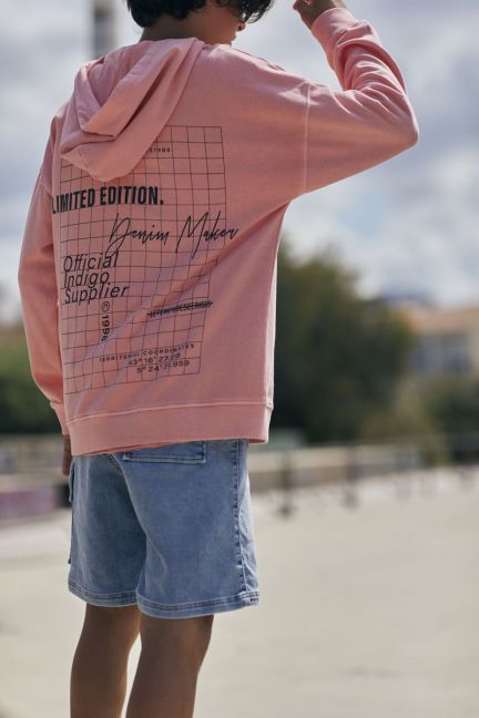 Kapuzen-sweatshirt Anibo in orange