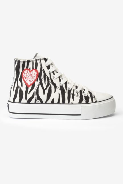 Hoher Sneaker Dream mit Zebramuster