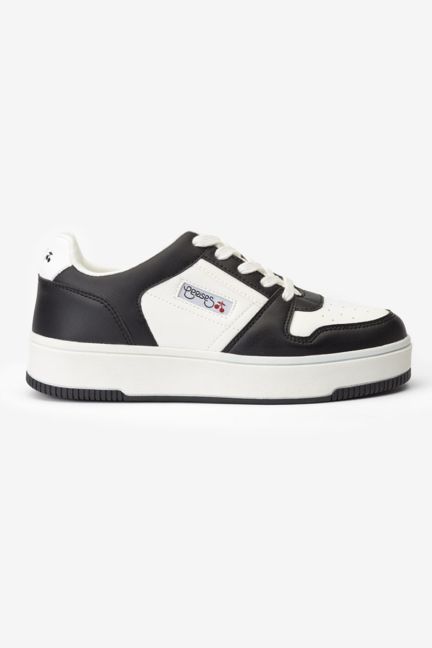 Weiße und schwarze Marly Sneakers