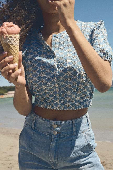 Top Loiciagi in blau