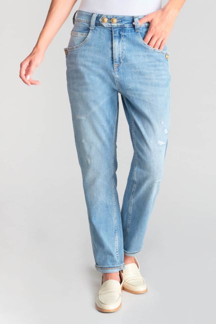 Jeans 400/60 girlfriend Mana high waist destroy blau Nr.5