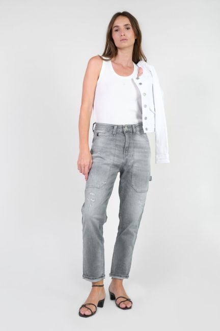 Jeans 400/60 girlfriend Union high waist destroy grau Nr.3