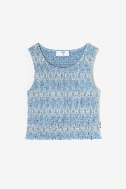 Top Vespagi in blau