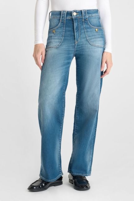 Jeans pulp wide leg Zim high waist 7/8 blau Nr.3