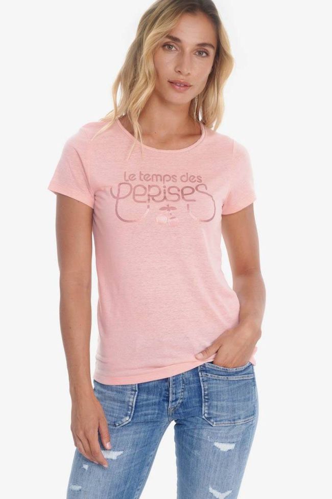 T-shirt Basitram in rosa