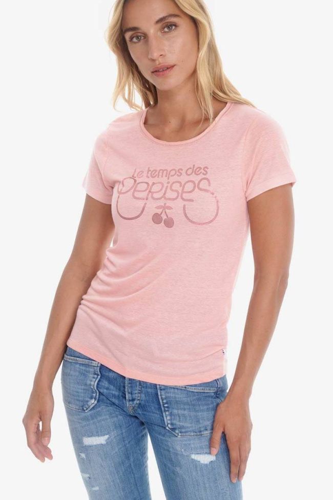 T-shirt Basitram in rosa