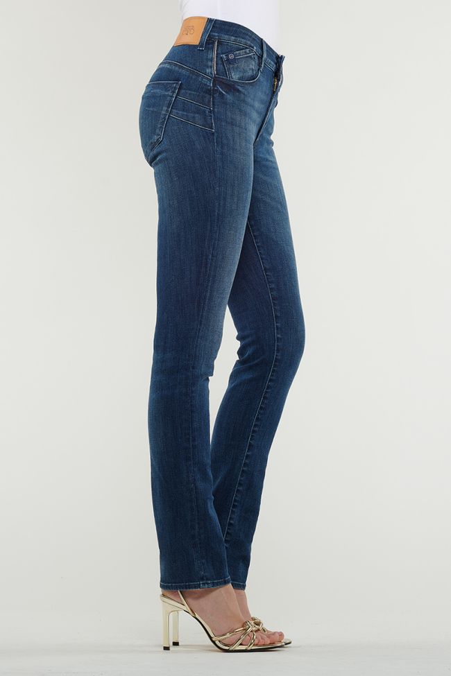 Jeans Pulp Regular Taille Haute  Bleu Foncé
