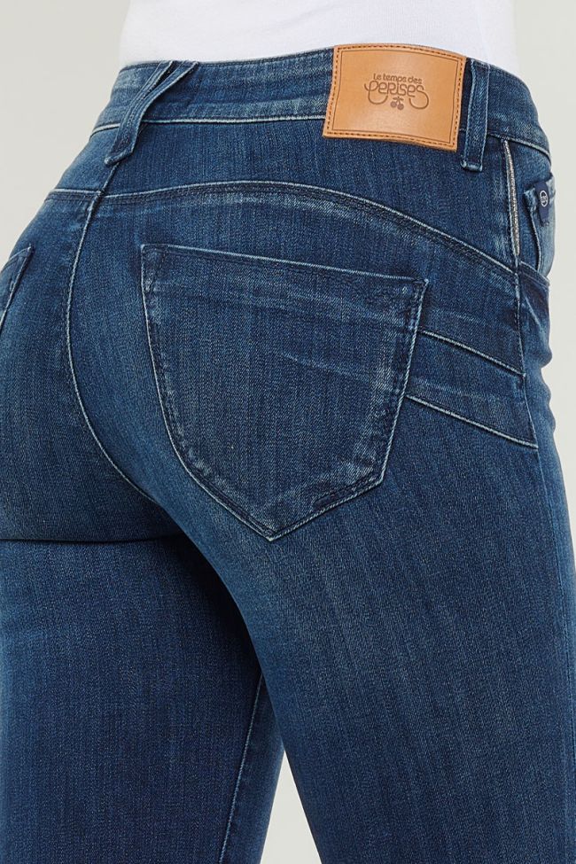 Jeans Pulp Regular Taille Haute  Bleu Foncé