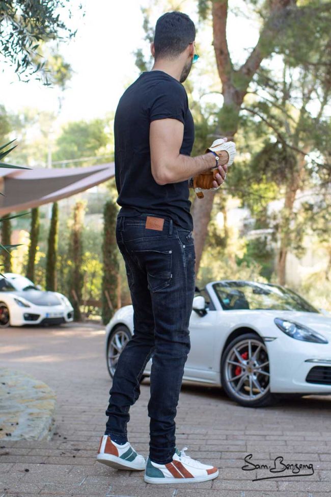 Jeans Power Skinny Noir Destroy Samir Benzema