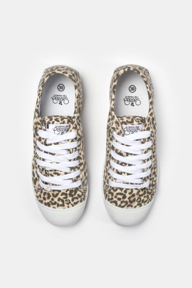 Sneaker Basic mit Leopardenmuster