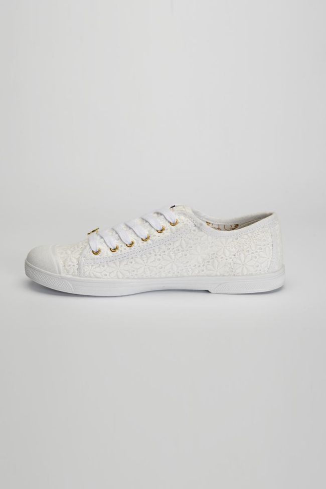 Sneakers Basic mit weißer Spitze