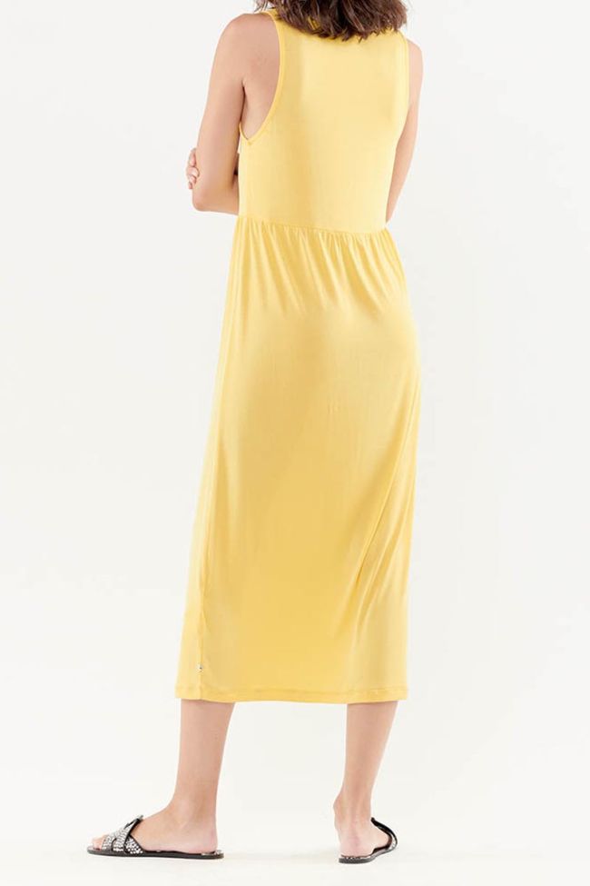 Langes kleid Laly in gelb