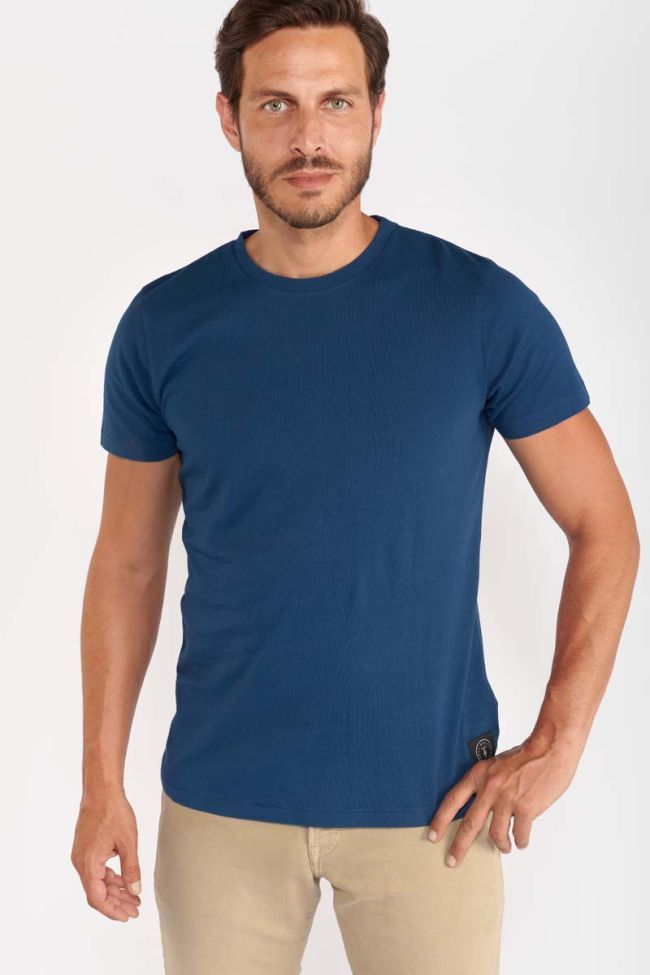 T-shirt Brown in blau