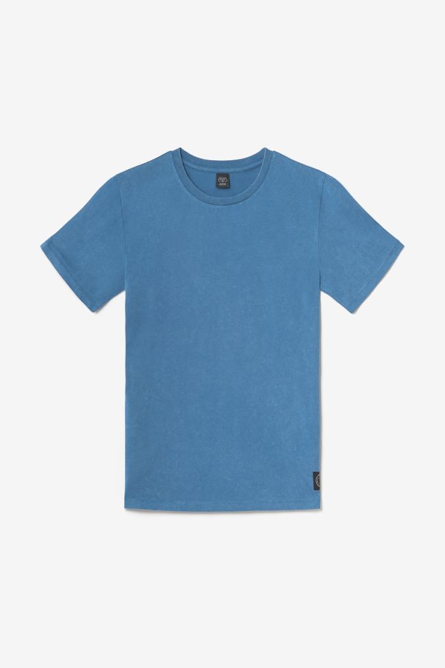 T-Shirt Brown in blau