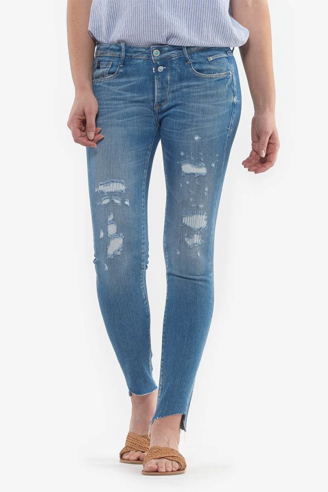Evora Power Skinny 7/8 jeans destroy vintage blau Nr.3