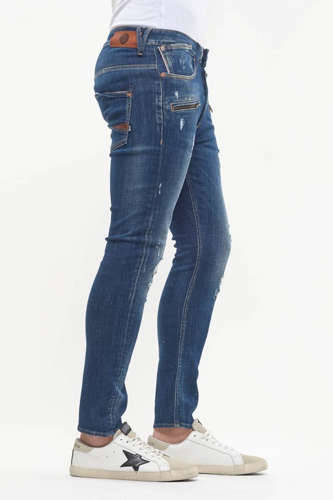900/15 Tapered jeans destroy blau Nr.2