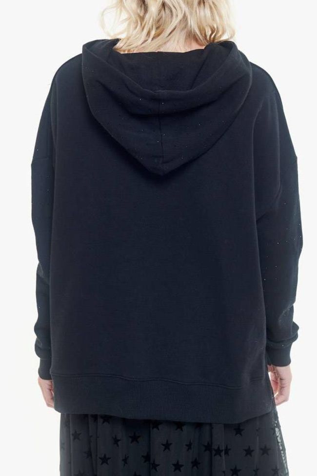 Kapuzen-sweatshirt Barbra in schwarz