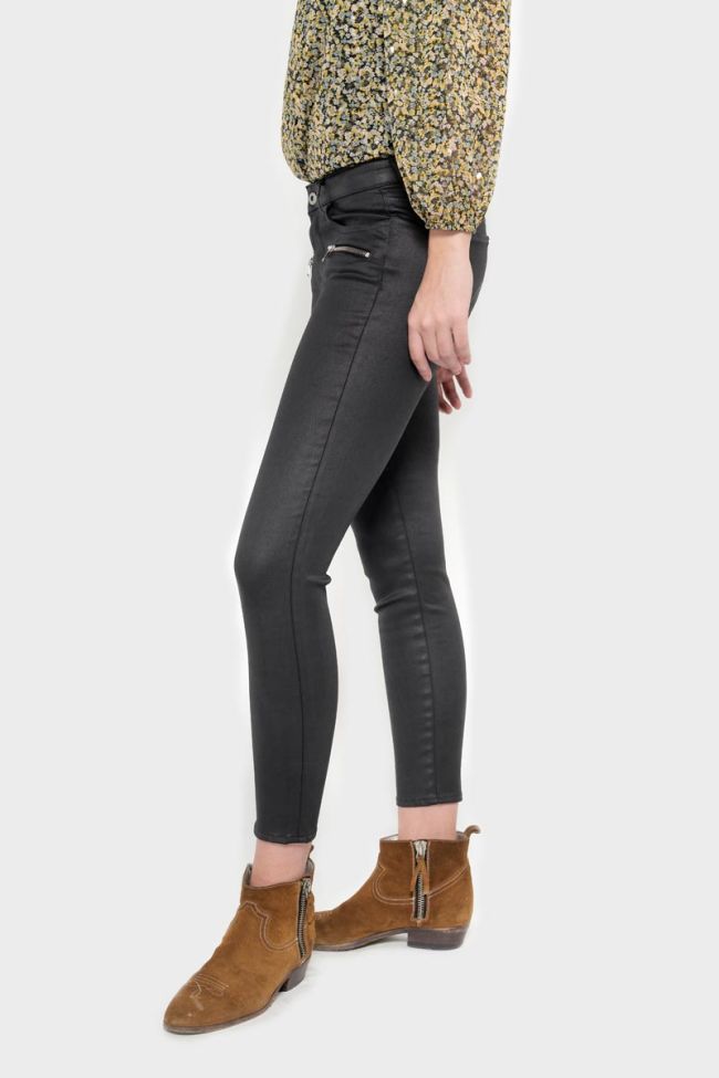 Power Skinny 7/8 jeans beschichtet schwarz Nr.0