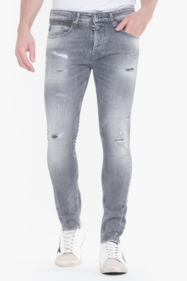 900/15 Tapered jeans destroy grau Nr.3