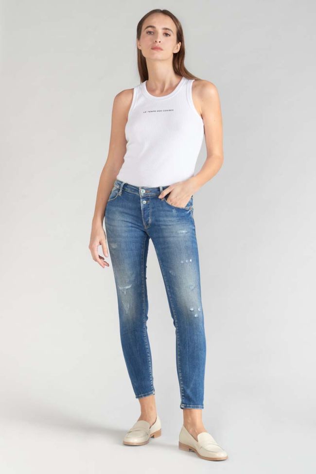 Fino Pulp Slim 7/8 jeans destroy vintage blau Nr.3