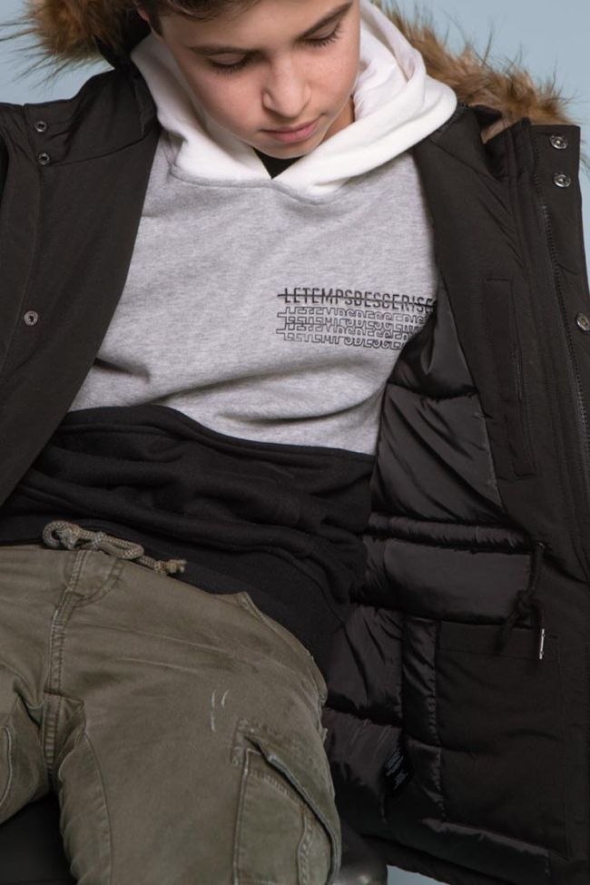 Kapuzen-sweatshirt Indianab in schwarz
