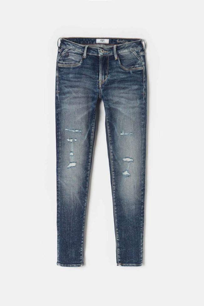 Tiapa Power Skinny 7/8 jeans destroy vintage blau Nr.2