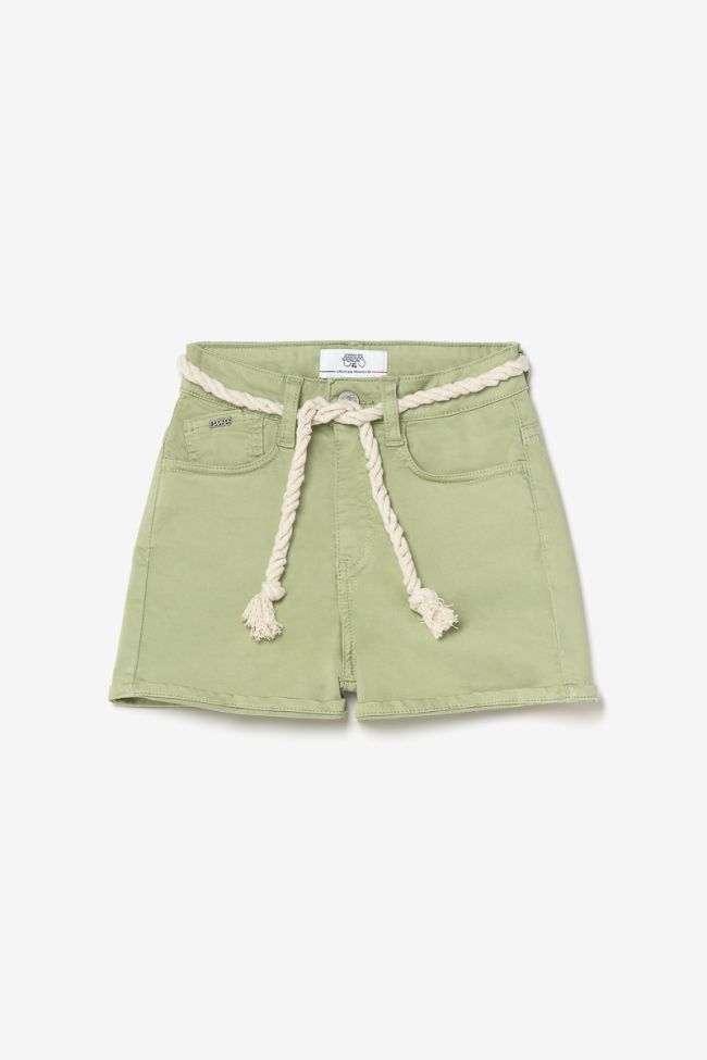 Shorts Tiko high waist in grün